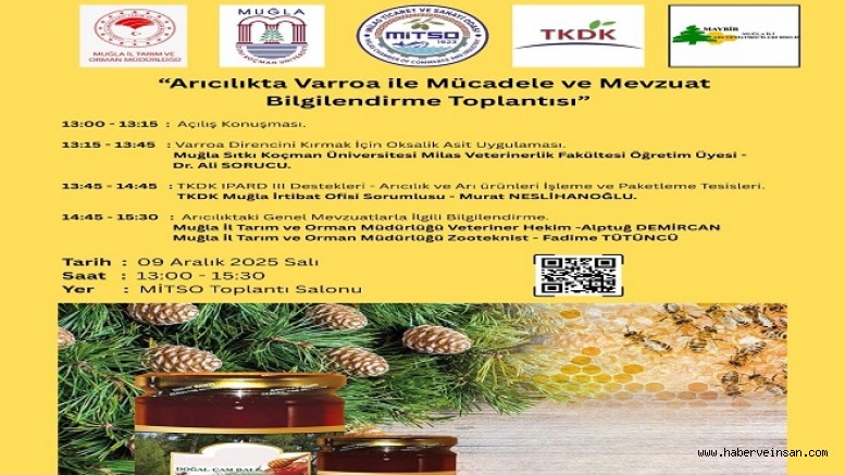 Arıcılıkta Varroa ile Mücadele ve Mevzuat Toplantısı MİTSO’da
