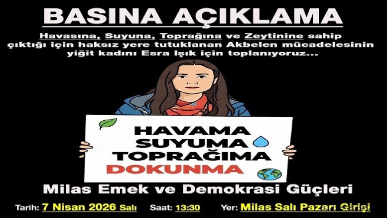 Esra İçin Basına Açıklama