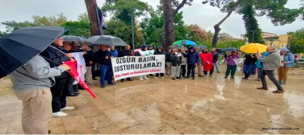 Emek ve Demokrasi Güçleri Milas’ta, “Özgür Basın Susturulamaz