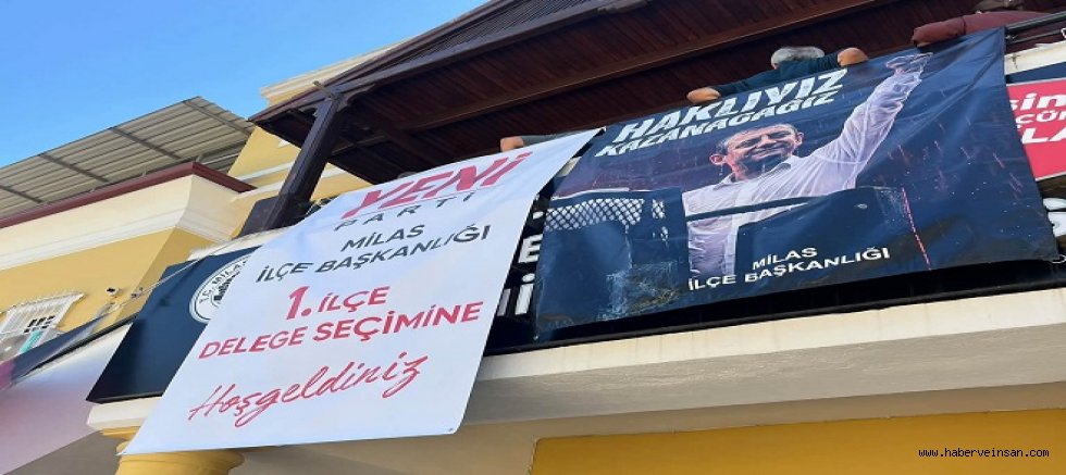 Yeni Parti Milas İlçe Örgütü Delege Seçimleri Yapıldı