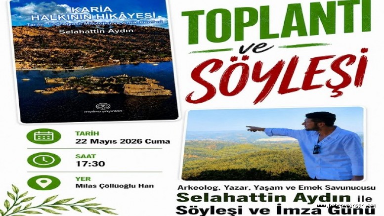 Selahattin Aydın’la Söyleşi ve İmza Günü, 22 Mayıs Cuma Günü Çöllüoğlu Han’da