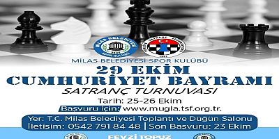 29 Ekim Cumhuriyet Bayramımıza Özel Satranç Turnuvası İçin Kayıtlar Başladı
