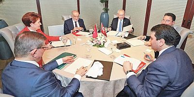 Altılı Masa toplantısı sona erdi: İşte toplantı sonrası yapılan ortak açıklama