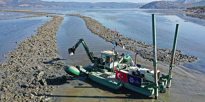 Bafa Gölü’ne Can Suyu Kanalı Açıldı
