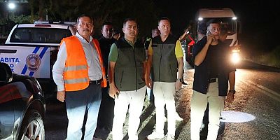 Beçin ve Çamovalı Arasında Orman Yangını