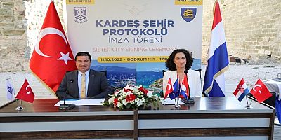 Bodrum, AB Üyesi Hırvatistan’ın Mali Lošinj Kenti İle Kardeş Şehir Oldu
