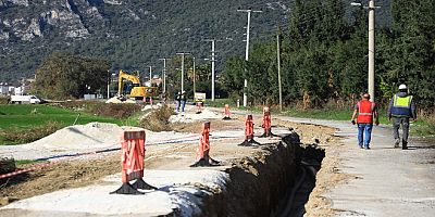 Büyükşehir Ören Kanalizasyon Projesinin Yüzde 30’unu Tamamladı