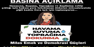 Esra İçin Basına Açıklama