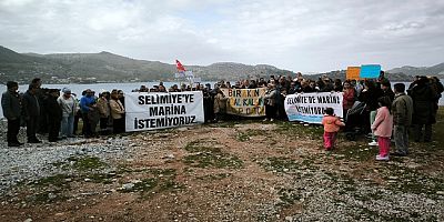 Köyden yükselen tek ses: “Selimiye’de marina istemiyoruz!”