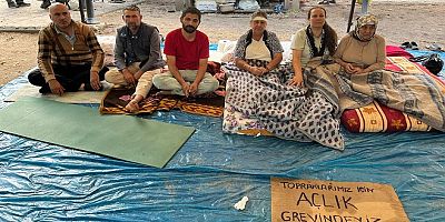 Köylüler, zeytinlikleri için açlık grevinde!