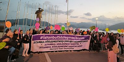Marmarisli Feminist Kadınlar Gece Yürüdü!