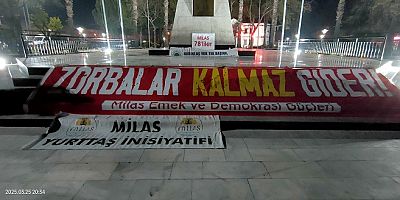 Milas Adalet ve Demokrasi Nöbetinin 6. Günü