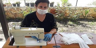 Terzi Kadınlar Maske Üretiyor, Belediye dağıtıyor