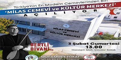Milas Cemevi ve Kültür Merkezi 3 Şubat’ta Açılıyor