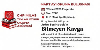Milas CHP'de Örnek Bir Çalışma: 'Okuma Buluşmaları'