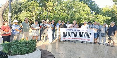 Milas’ta, NATO’ya Hayır Açıklaması Yapıldı
