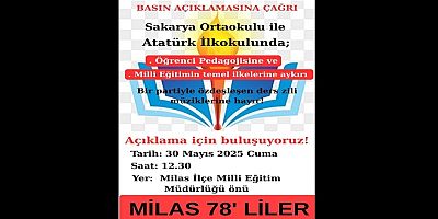 “Okullarda Ayrıştıcı, Propaganda Amaçlı Zil Müziğine Hayır!” Açıklaması