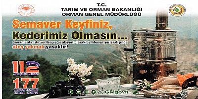 Tatilcilere Broşürlü Yangın Uyarısı