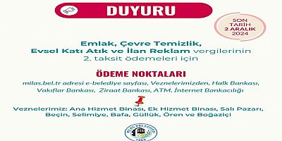 Vergi Ödemelerinde Son Tarih 2 Aralık