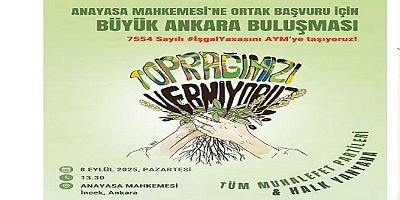 Zeytinliklere El Koyma Yolunu Açan 7554 Sayılı Yasa İçin AYM’ye Başvuruluyor