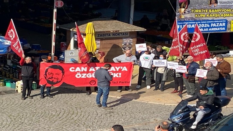 Türkiye İşçi Partisi’nden Milas Salıpazarında, Can Atalay için Açıklama